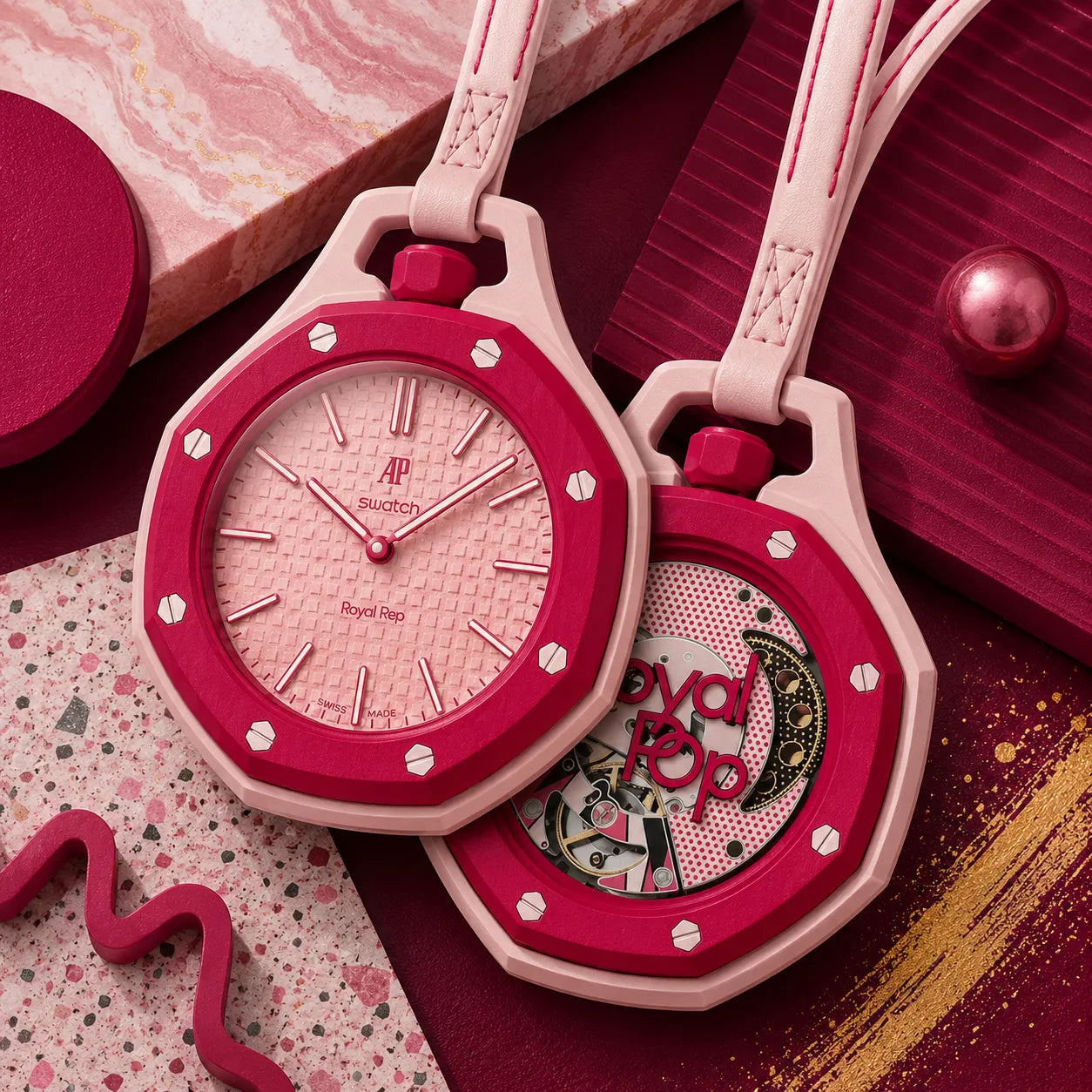 Audemars Piguet x Swatch "OTTO ROSSO" Showcase Cover
