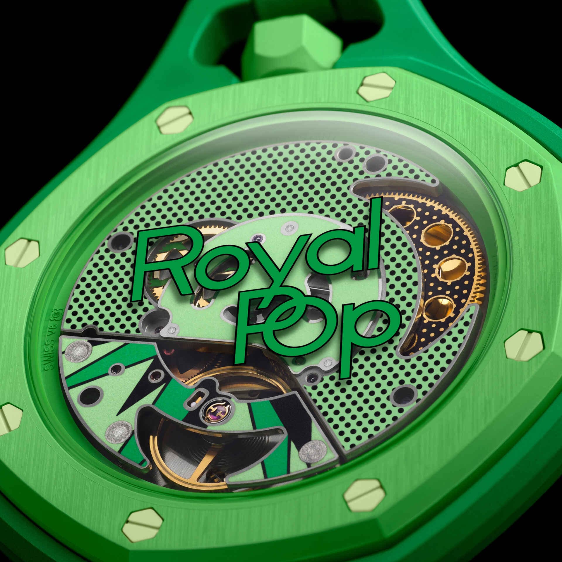Audemars Piguet x Swatch "GREEN EIGHT" Details