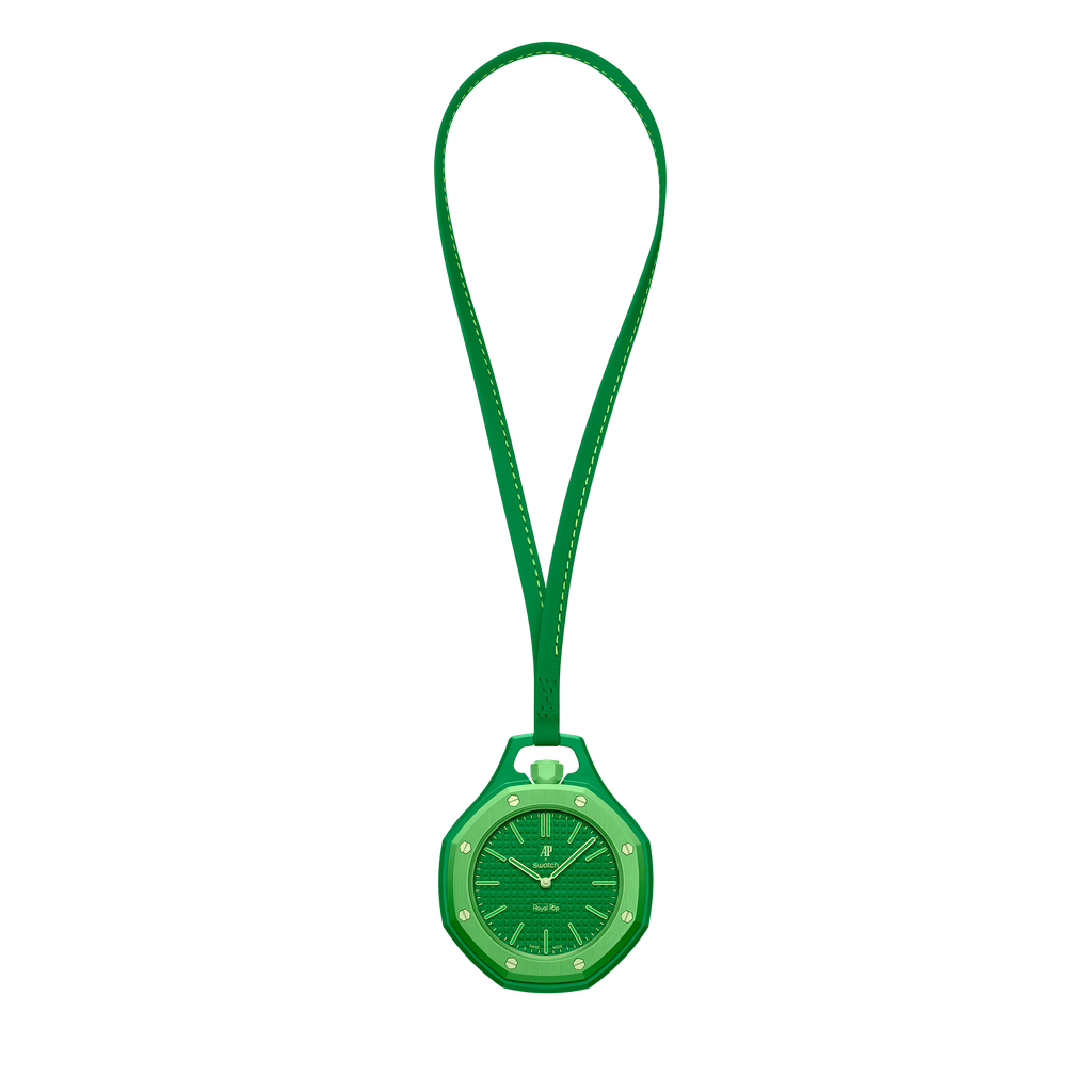 Audemars Piguet x Swatch "GREEN EIGHT" Details