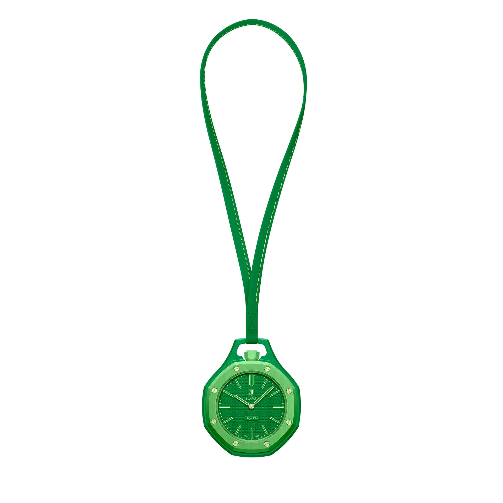 Audemars Piguet x Swatch "GREEN EIGHT" Details