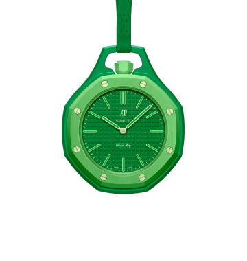 Audemars Piguet x Swatch "GREEN EIGHT" Details