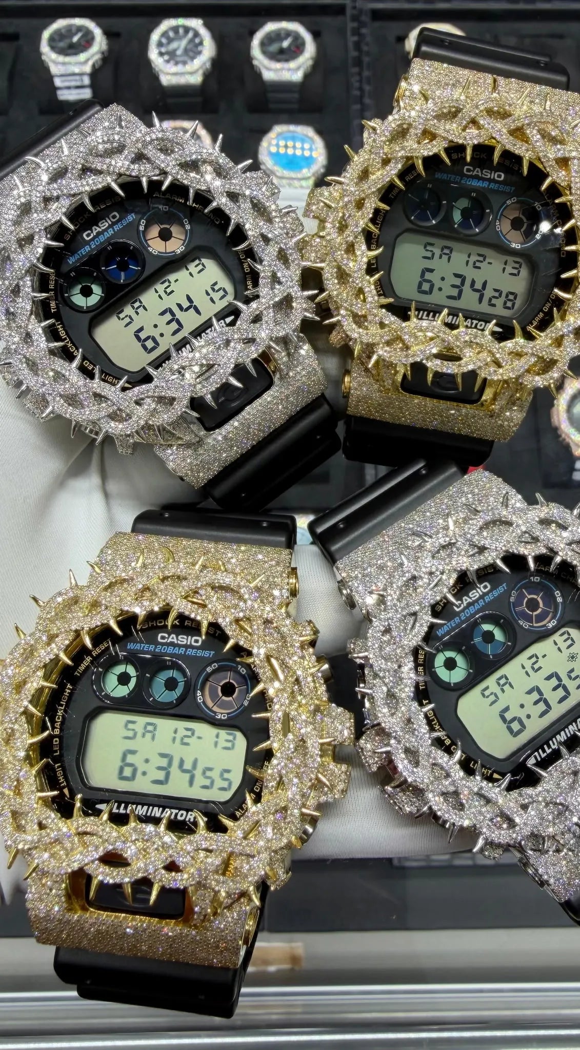 Bad Empire "Spike" G-Shock – 18K Flooded Gold Detail 2